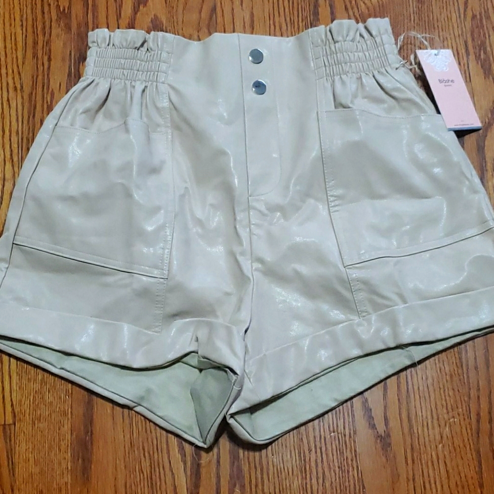 Faux Leather Shorts
